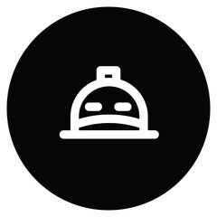 Fototapeta premium Hard Hat Outline Icon