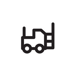 Forklift Outline Icon