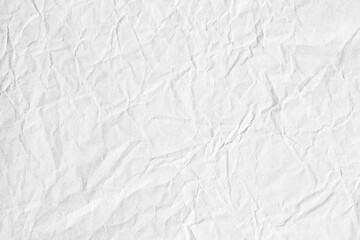 Fototapeta na wymiar white crumpled paper texture surface