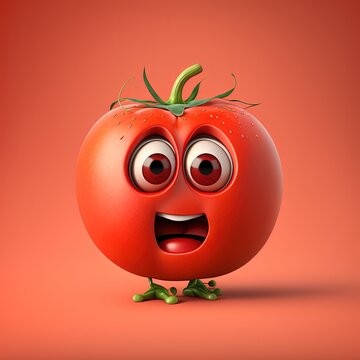 Cute Tomato Character