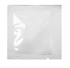 blank packaging foil sachet isolated