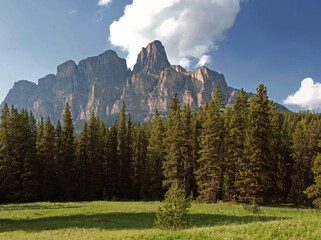 Castle Mountain in Banff National Park, Canada