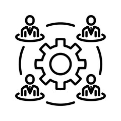 cooperation icon flat vecktor trendy popular simple