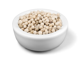 Asian colorful spices in white ceramic plate