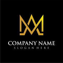 letter M and A vector icon