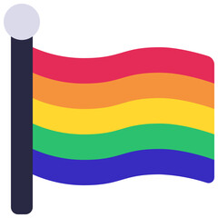 Rainbow Flag Icon