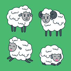 set of sheep