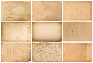 PNG Old paper sheet collection isolated on transparent background