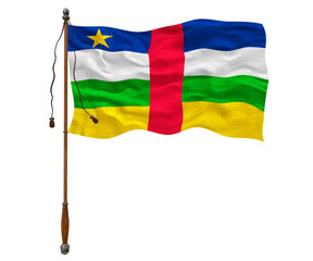 National flag ofCentral Arican Republic. Background  with flag ofCentral Arican Republic