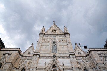 Fototapeta na wymiar Exterior view of the Naples Cathedral, Naples, Italy