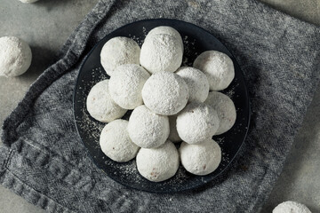 Fototapeta na wymiar Homemade Sweet Powdered Donut Holes