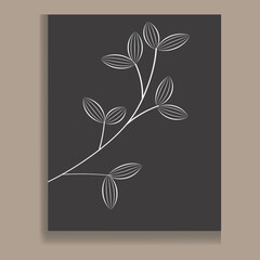 Creative minimalist hand draw Abstract art background. Modern aesthetic illustrations. Bohemian style Collection of contemporary artistic Design for wall decoration, postcards, posters, and brochures.