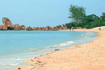 Coast scenery in Kijal, Kemaman, Terengganu, Malaysia.