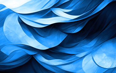 Blue background texture, wavy sea pattern , icy windy and curvy illustration winter art
