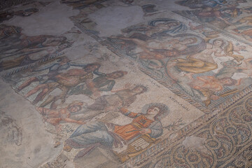 Mozaika święci archeologiczna - obrazy, fototapety, plakaty