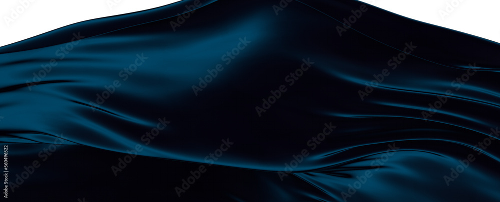 Poster blue 3d vertical wave lines background