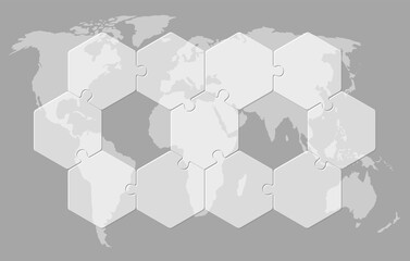 Transparent diagram infographic process on 11 steps