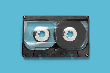 Old retro Audio cassette on the desk