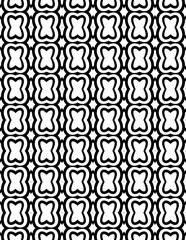 Black and white Geometric seamless patterns.  Seamless geometric coloring pages.