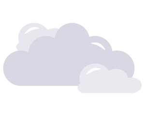 weather forecast icon, vector illustration, cloudy weather