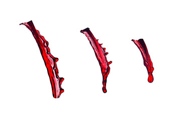 red wine splash, isolated on transparent background