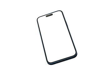 smartphone  With Blank Screen in 3d