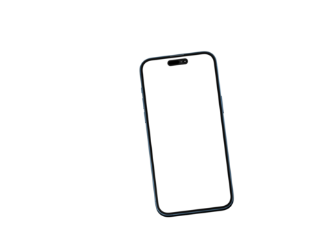 realistic smartphone template mockup for user experience presentation. Stylish concept design for websites, applications and landing pages.