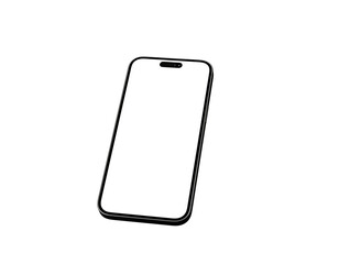 Smartphone frame less blank screen. Mockup generic device.