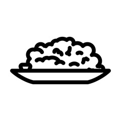 pomegranate grain juicy line icon vector. pomegranate grain juicy sign. isolated contour symbol black illustration