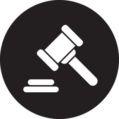 law glyph icon