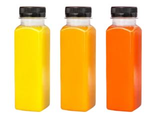 Foto op Plexiglas citrus juice bottles © AlenKadr