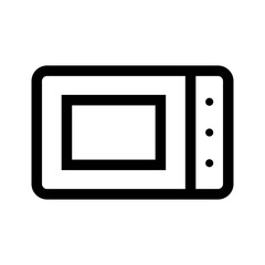 Simple microwave icon. Home appliance. Vector.