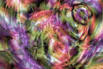 swirling spheres abstract painting