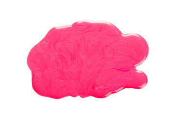 Colorful glitter nail polish spilled