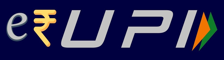 sign, icon, symbol of Indian eRUPI, e-RPUI, eRupee