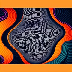 psychedelic abstract background with circles