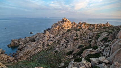 capo testa amazing granite rock formations in sardinia