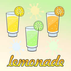 glass of lemonade