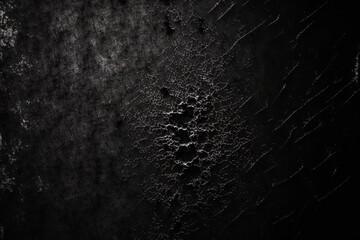 Black Dusty Scratchy Texture. Generative AI