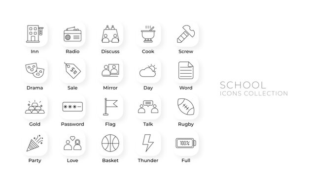 Real Estate minimal thin line web icon set. Included the icons as realty, property, mortgage, home loan and more.