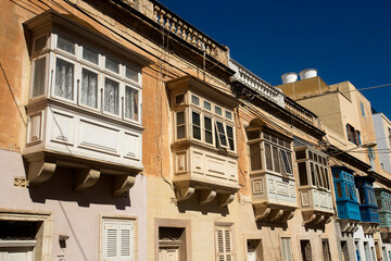 Valletta, Malta. October 7, 2022. Maltese architecture has been influenced by many Mediterranean...