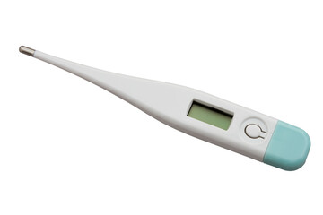 Digital thermometer isolated on white