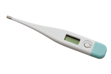 Digital thermometer isolated on white