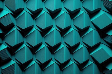 Background of 3d cubic shapes - AI Generative art
