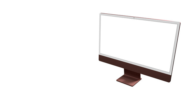 Modern computer monitor with blank screen - modern