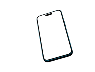 smartphone  With Blank Screen in 3d