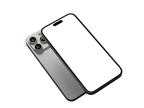 realistic smartphone template mockup for user experience presentation. Stylish concept design for websites, applications and landing pages.