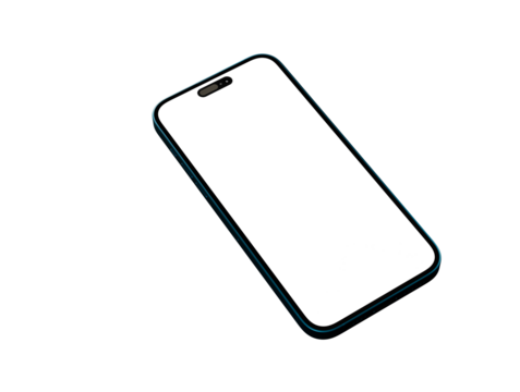 realistic smartphone template mockup for user experience presentation. Stylish concept design for websites, applications and landing pages.