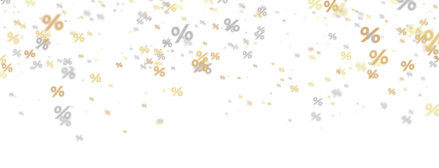 Sales icons floating in the air 3D rendering