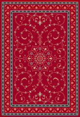 Persian rug carpet damask turkish pattern